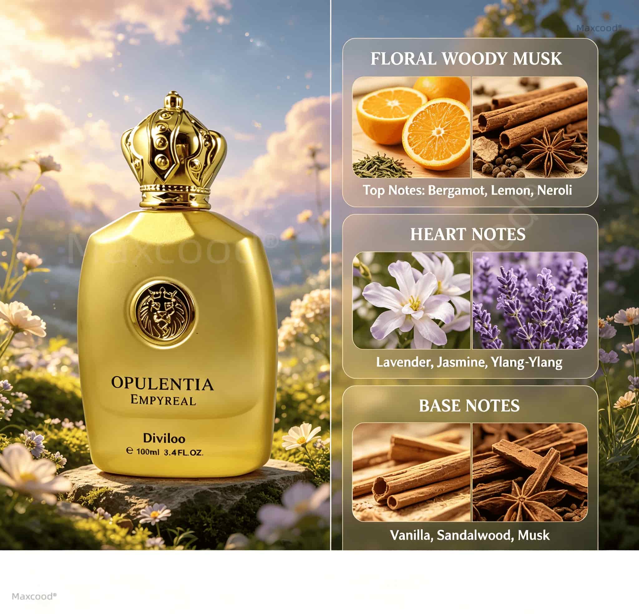 Floral, woody, and musky notes - Fragrance Perfume Note 评论和价格